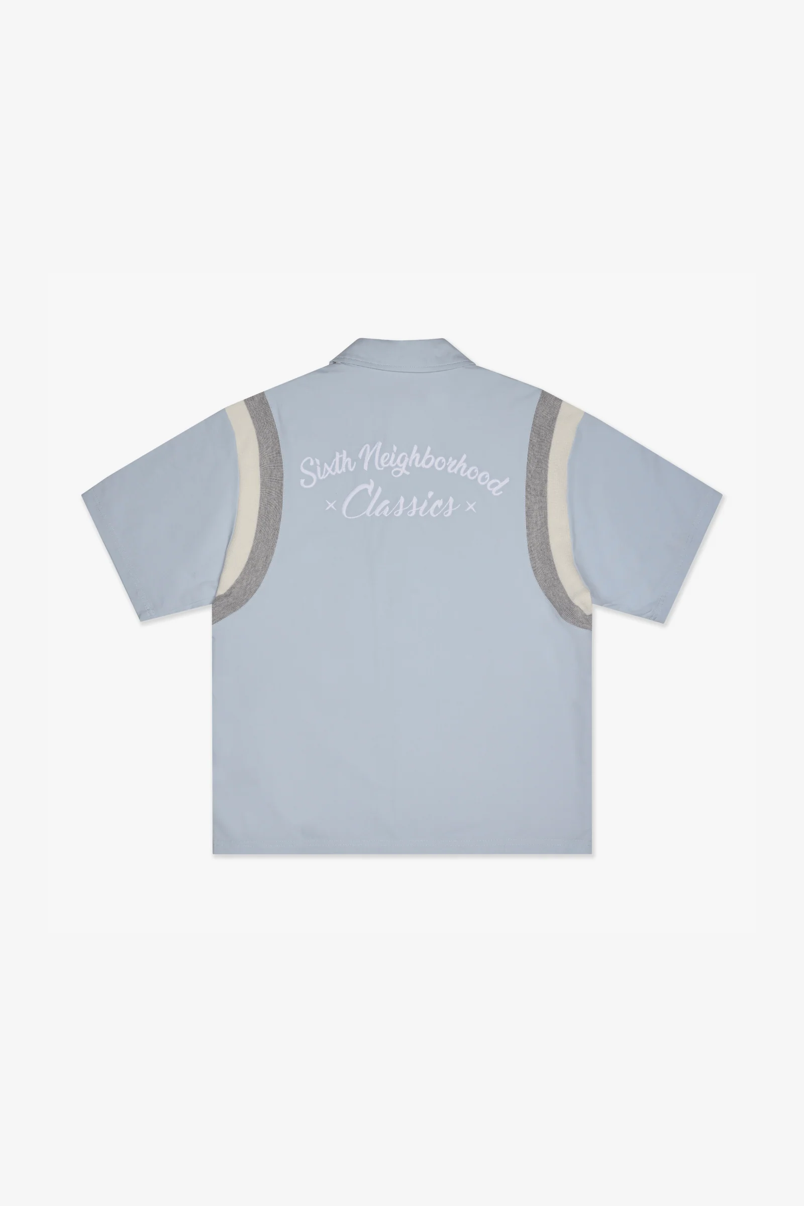 6Th Nbrhd Curved Panel Shirt - Boxy Fit Blue - Image 4
