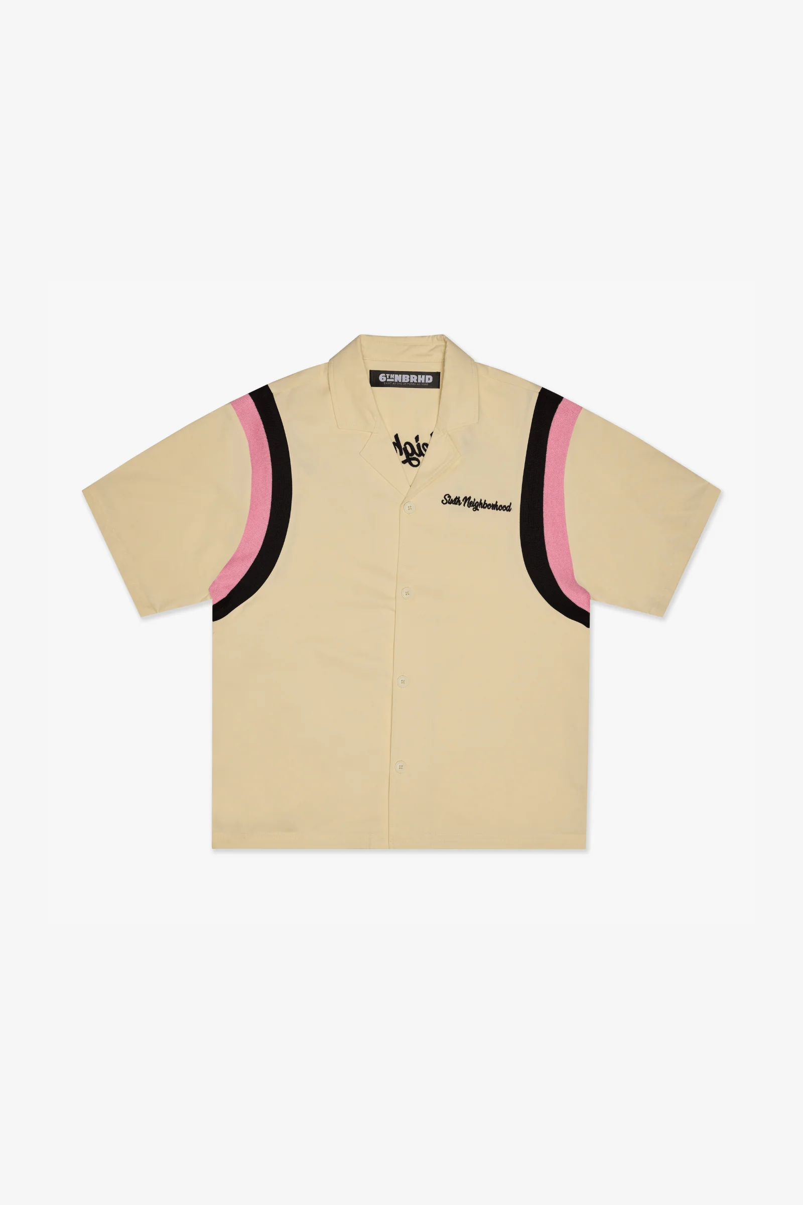 6Th Nbrhd In My Lane Men's Shirt Cream - Image 2