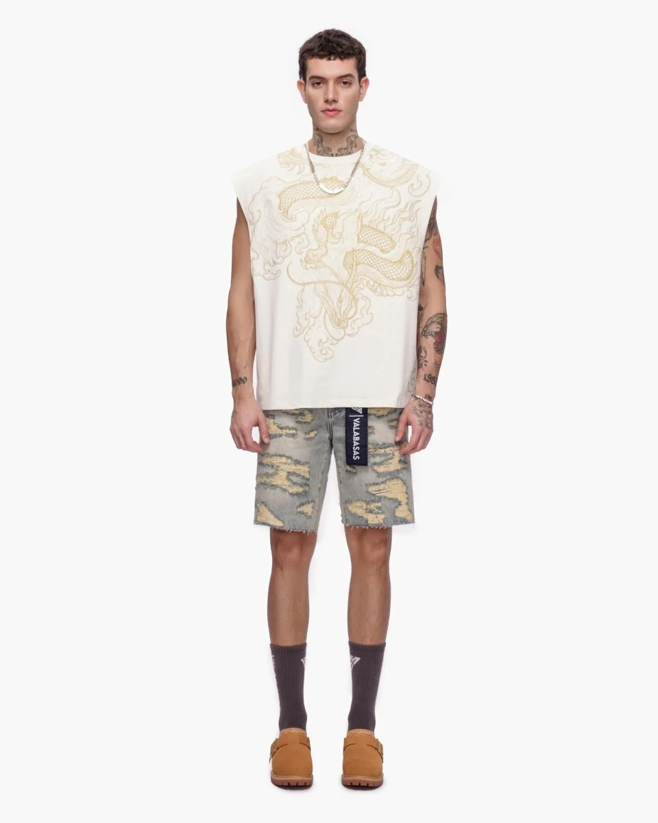 Valabasas Incise Shorts - Distressed Vintage Wash - Image 10