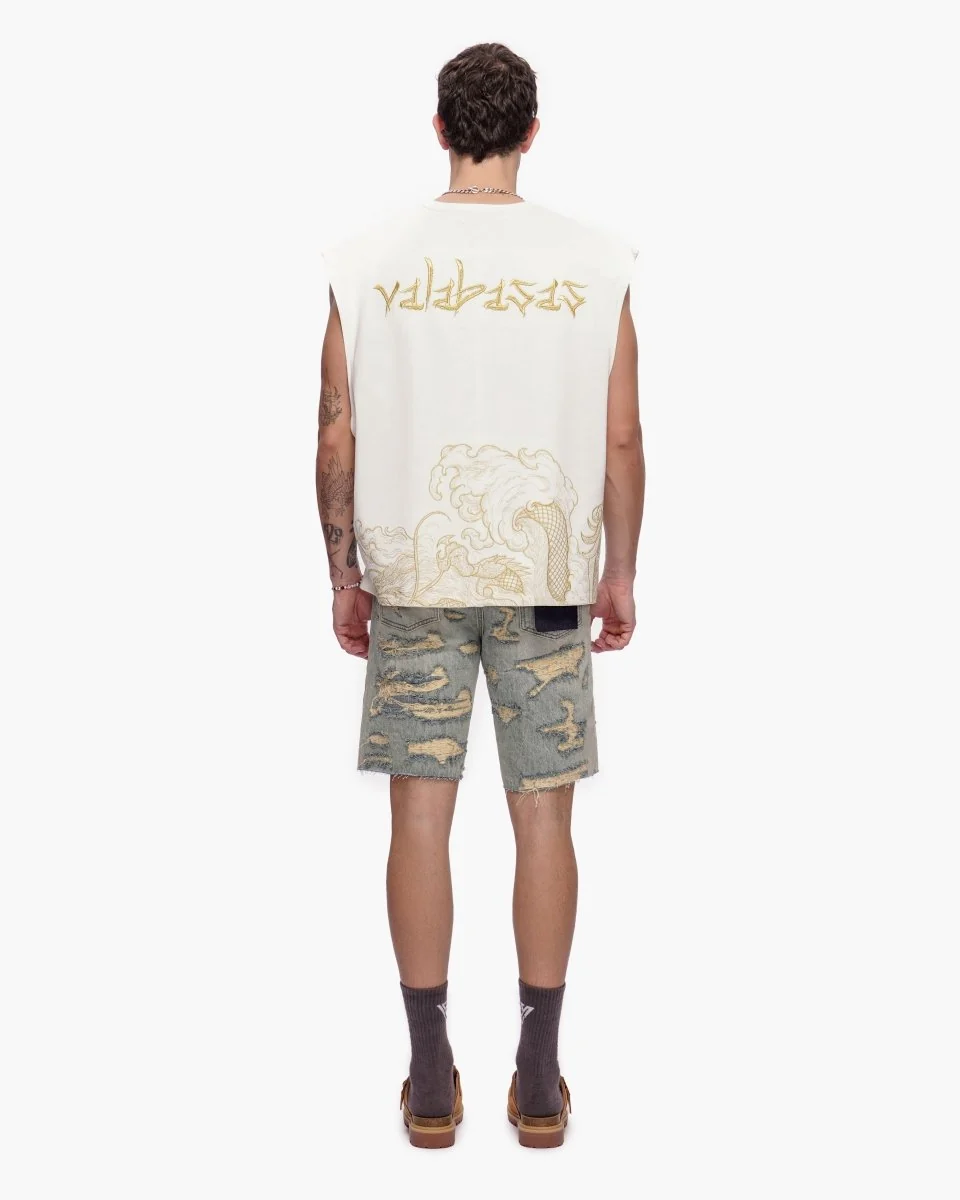 Valabasas Incise Shorts - Distressed Vintage Wash - Image 11
