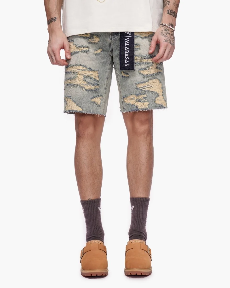 Valabasas Incise Shorts - Distressed Vintage Wash - Image 3
