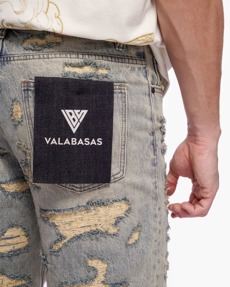 Valabasas Incise Shorts - Distressed Vintage Wash - Image 4