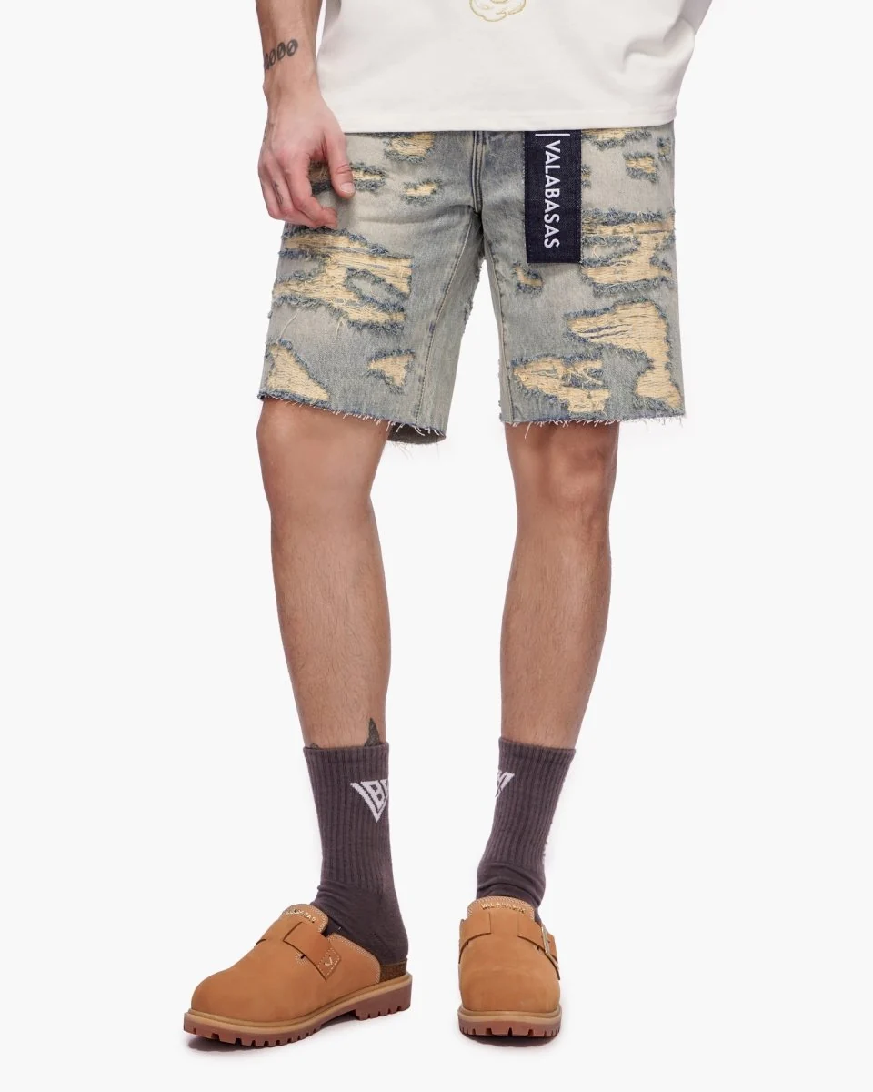 Valabasas Incise Shorts - Distressed Vintage Wash - Image 6