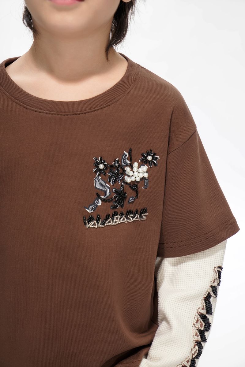Valabasas Inheritance Kids Tee - Layered Sleeves - Image 6