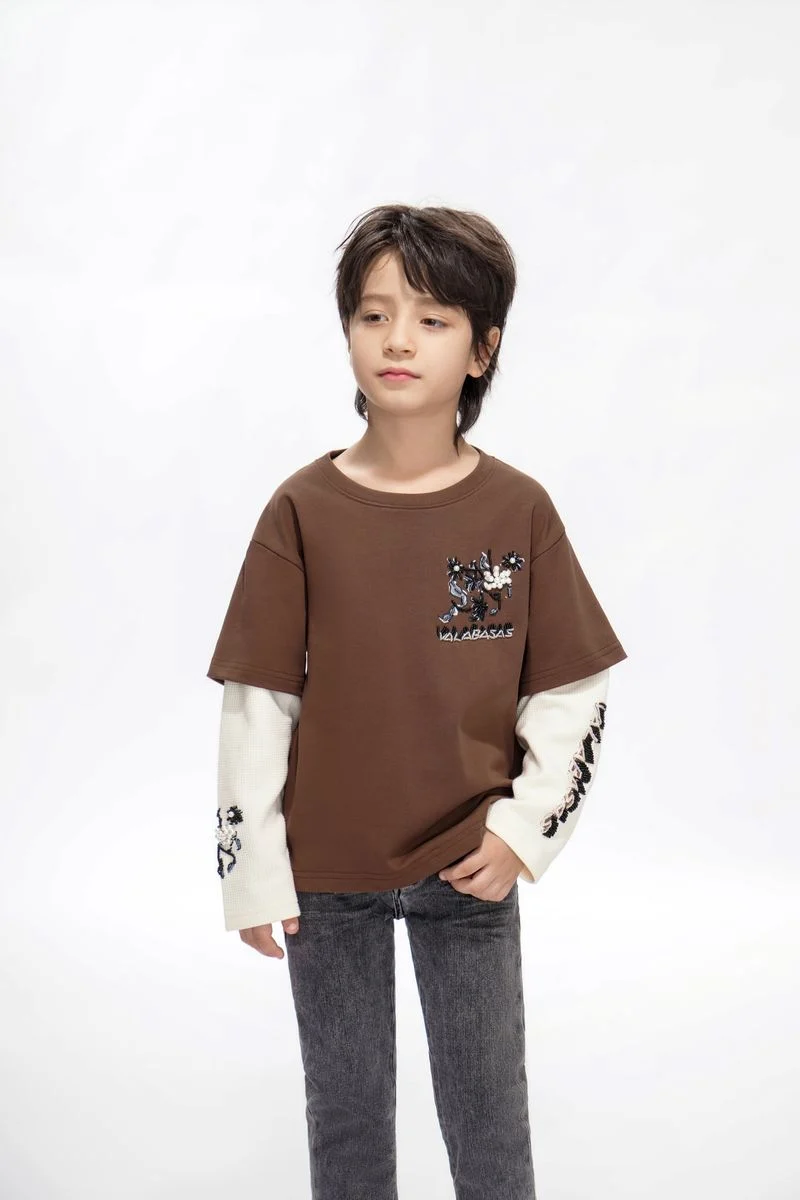 Valabasas Inheritance Kids Tee - Layered Sleeves - Image 7