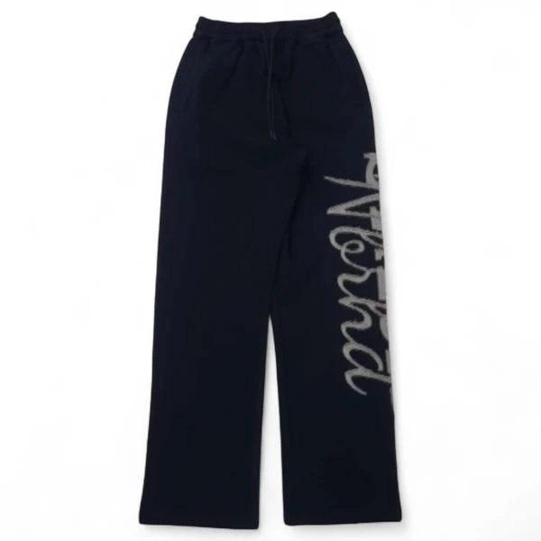 6th Nbrhd Script Sweatpants - Graphic Black - Image 2