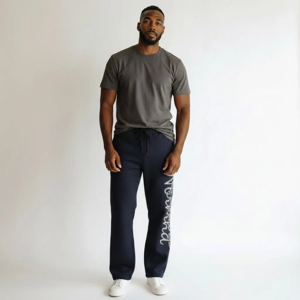 6th Nbrhd Script Sweatpants - Graphic Black - Image 6