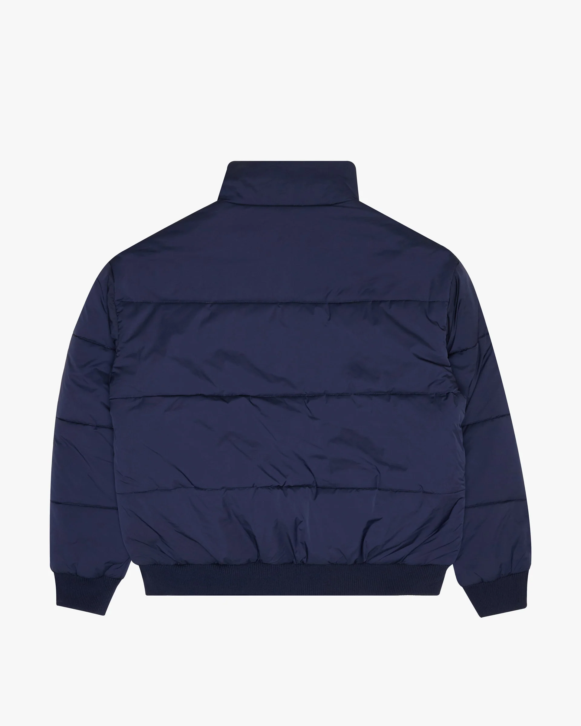 Silnt Chptrs Irregular Puffer Jacket - Off-Center Zip Navy - Image 8
