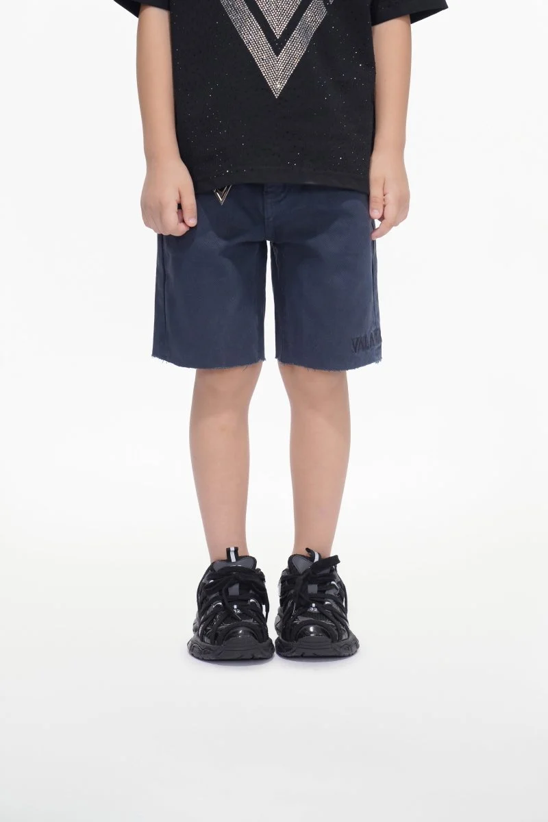 Valabasas Raw Kids Shorts - Waxed Denim - Image 2