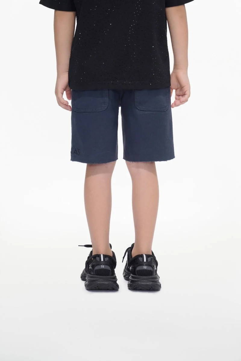 Valabasas Raw Kids Shorts - Waxed Denim - Image 8
