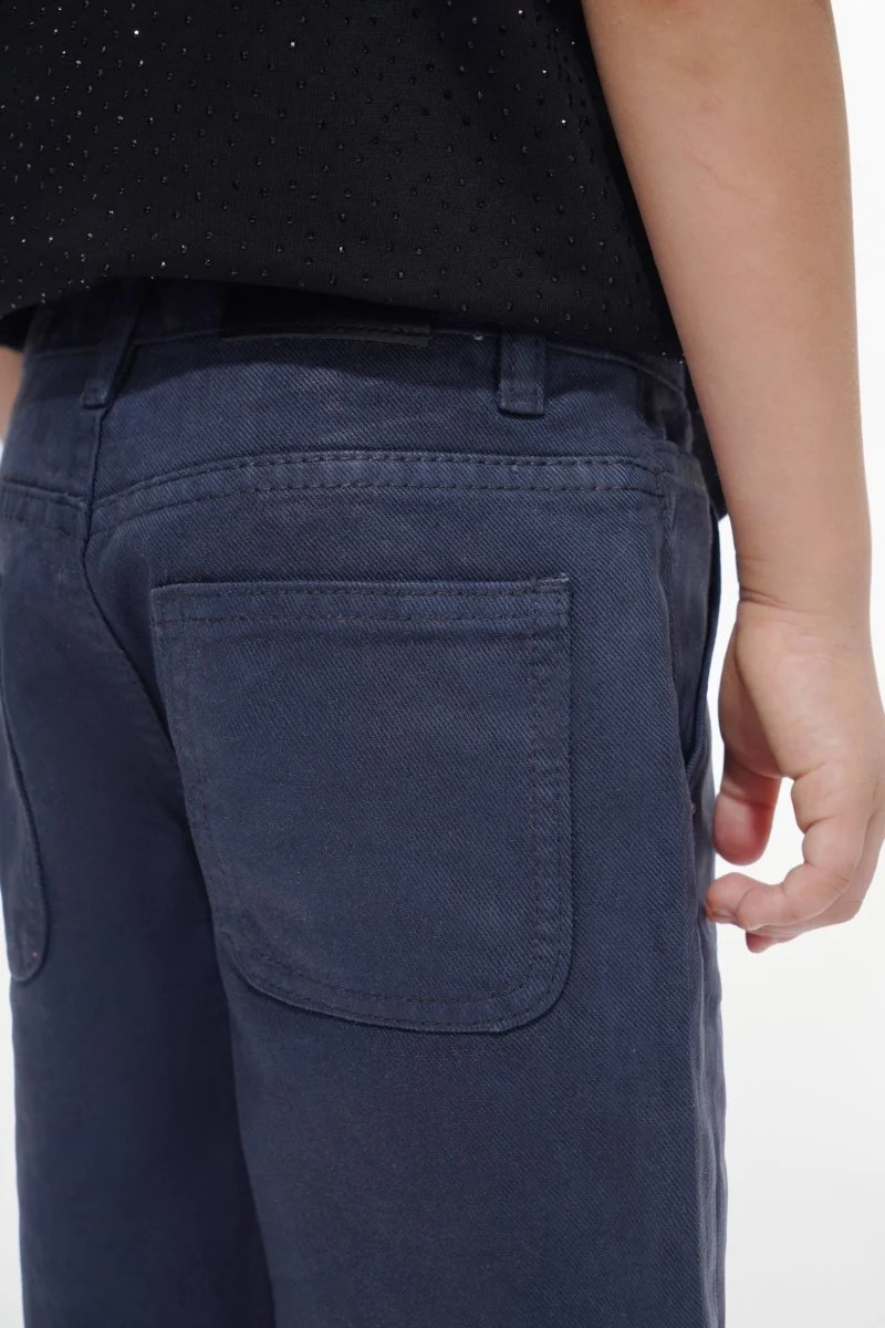Valabasas Raw Kids Shorts - Waxed Denim - Image 9