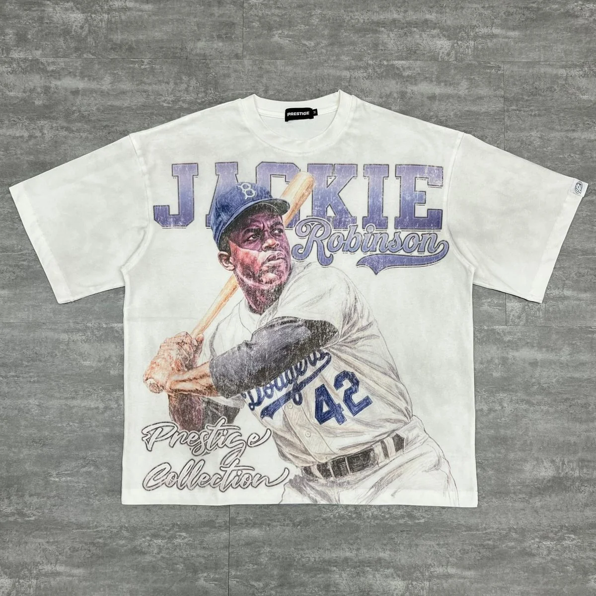 Prestige Denim Robinson Tee - Graphic White - Image 2
