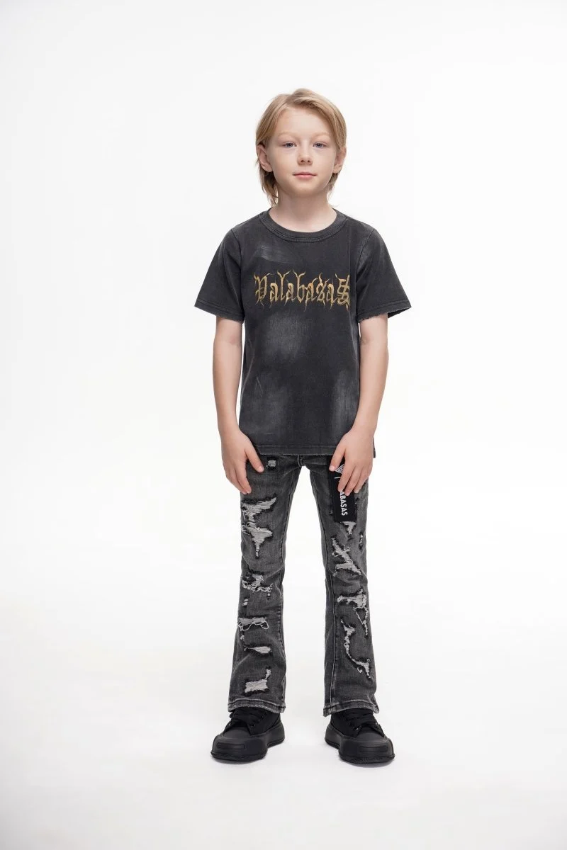 Valabasas Breach Youth Jeans - Distressed Grey - Image 11