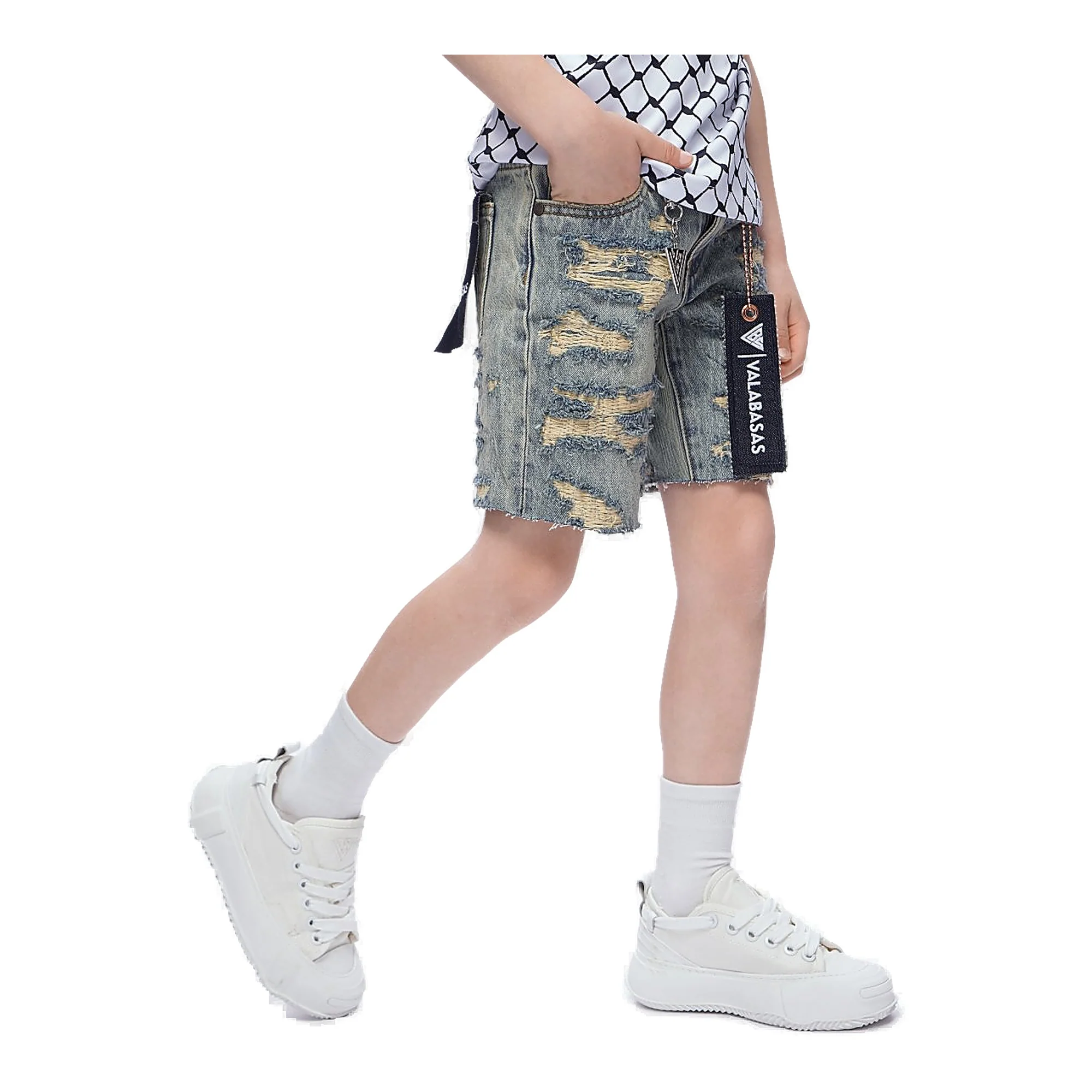 Valabasas Incise Youth Shorts - Vintage Wash