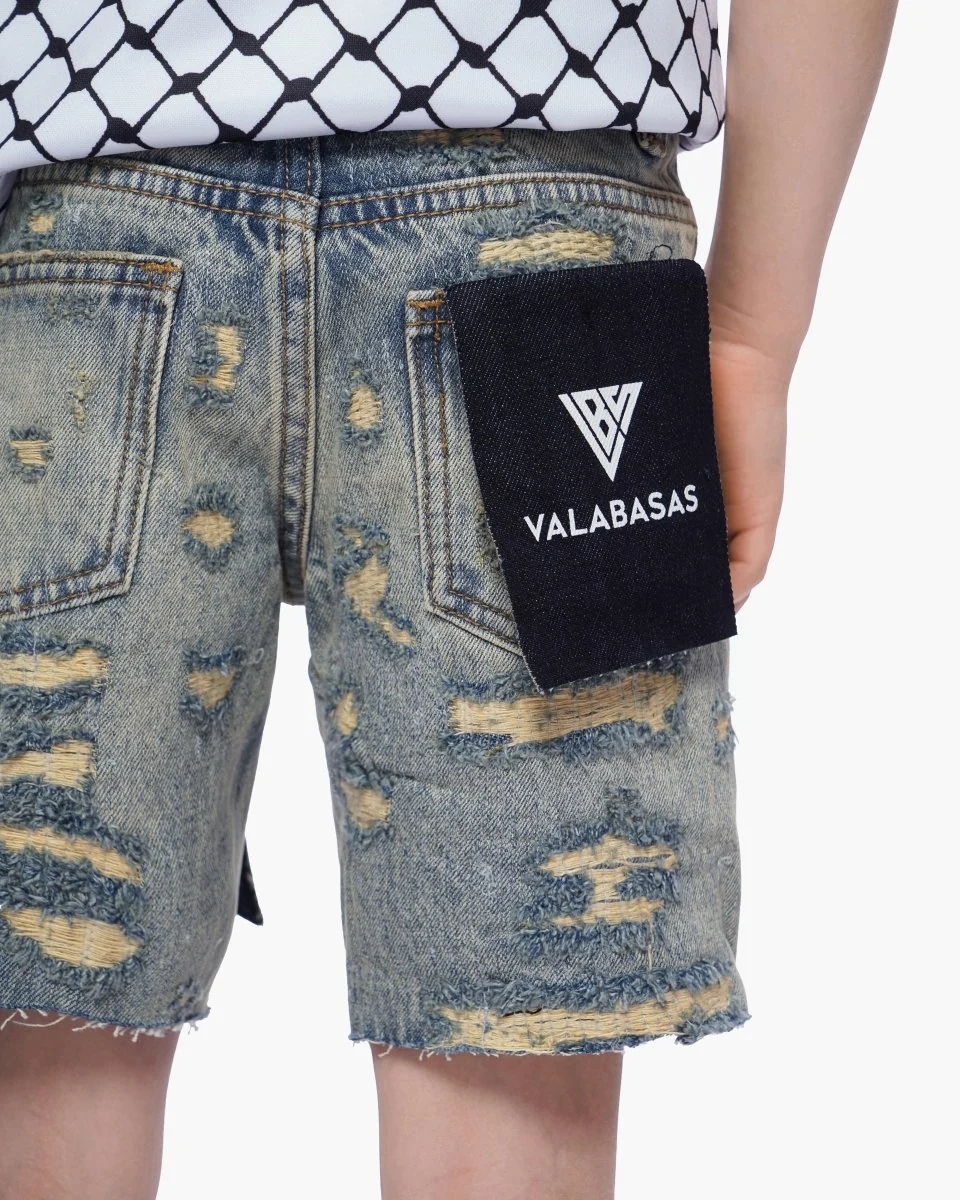 Valabasas Incise Youth Shorts - Vintage Wash - Image 3