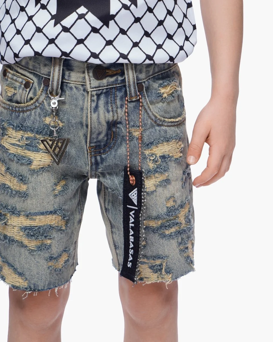 Valabasas Incise Youth Shorts - Vintage Wash - Image 4