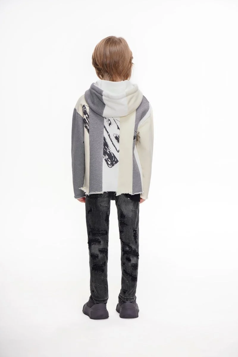 Valabasas Patch Youth Jeans - Skinny Fit Grey - Image 9