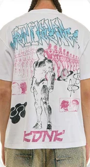 Kdnk AI T-Shirt - Graphic White - Image 3