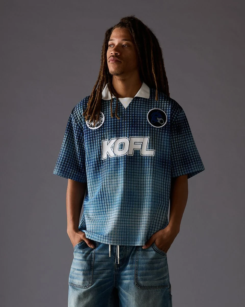 Kofl Grid Tee - Graphic Royal - Image 5