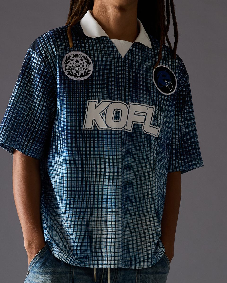 Kofl Grid Tee - Graphic Royal - Image 7
