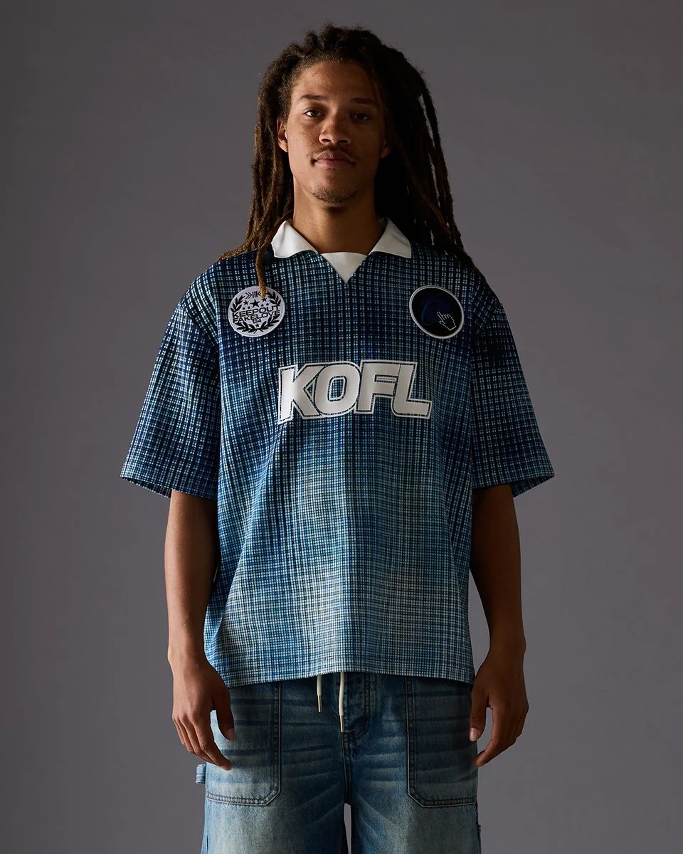 Kofl Grid Tee - Graphic Royal - Image 9