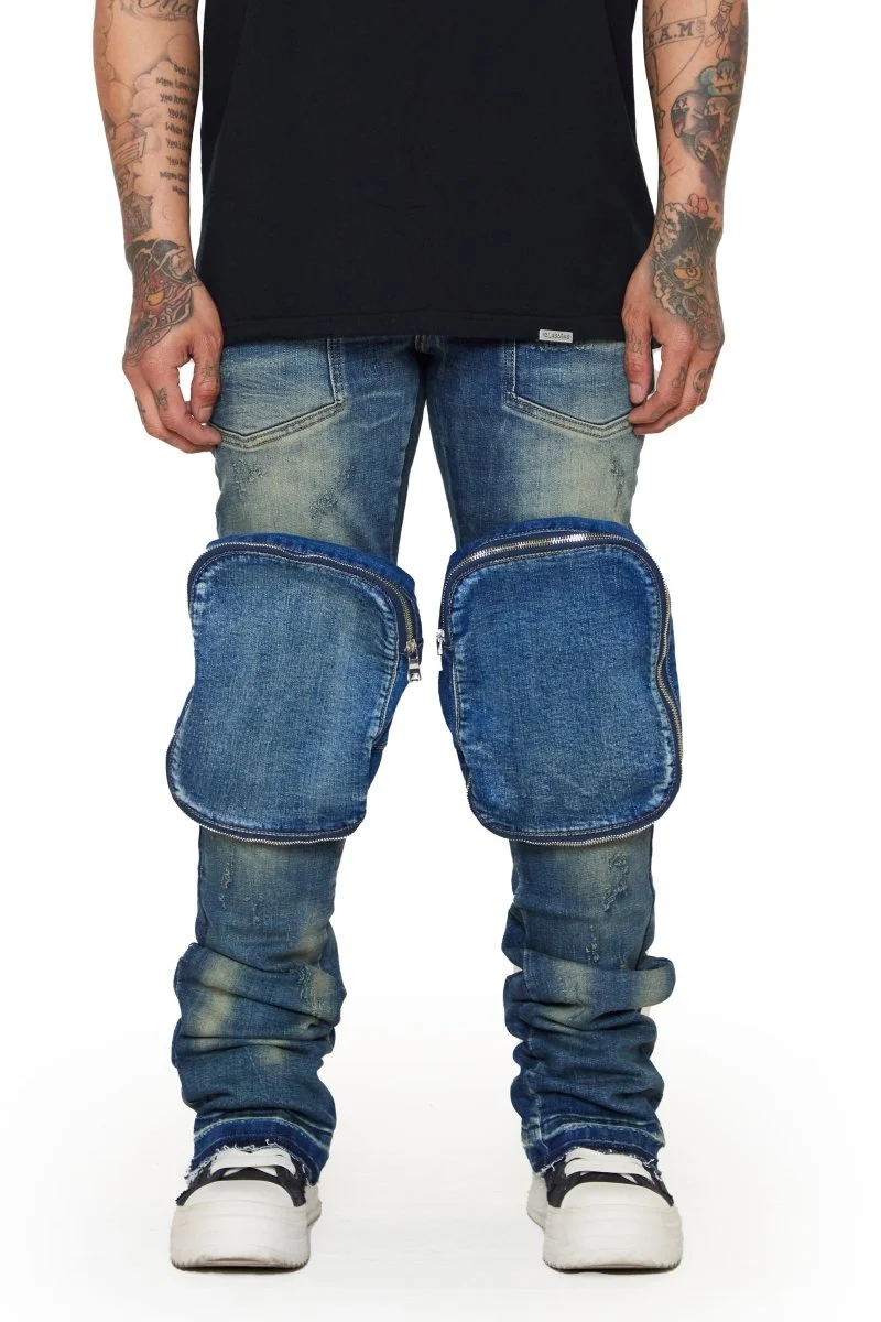 Valabasas Pocket Jeans - Stacked Dark Vintage - Image 4