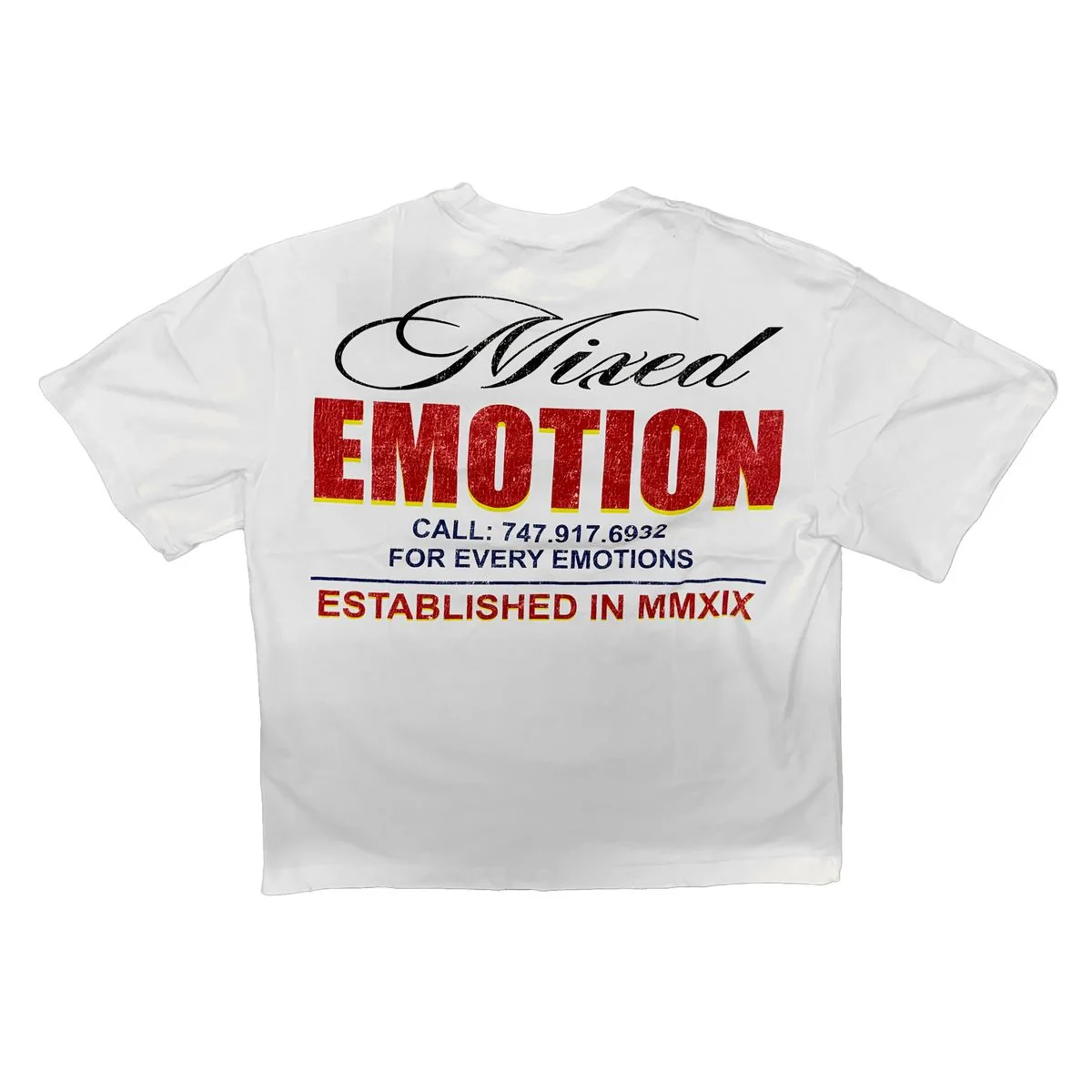 Mixed Emotion Casino Tee - Graphic White - Image 3