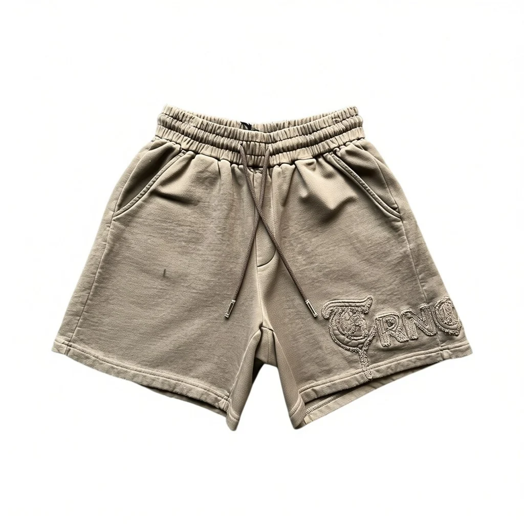 "MAWADA" Khaki Shorts Set - Image 4