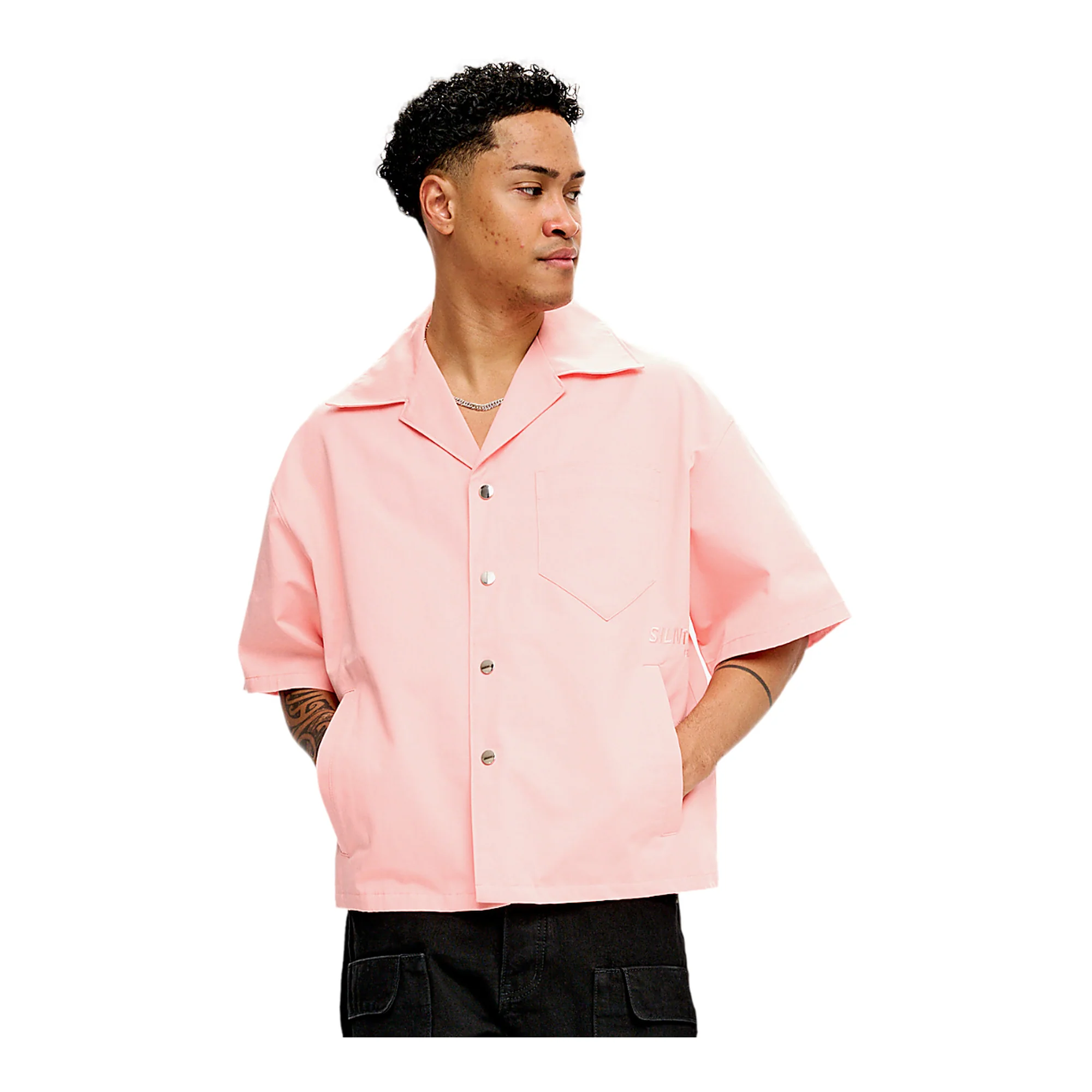 Silnt Chptrs Meantime Shirt - Boxy Fit Rose