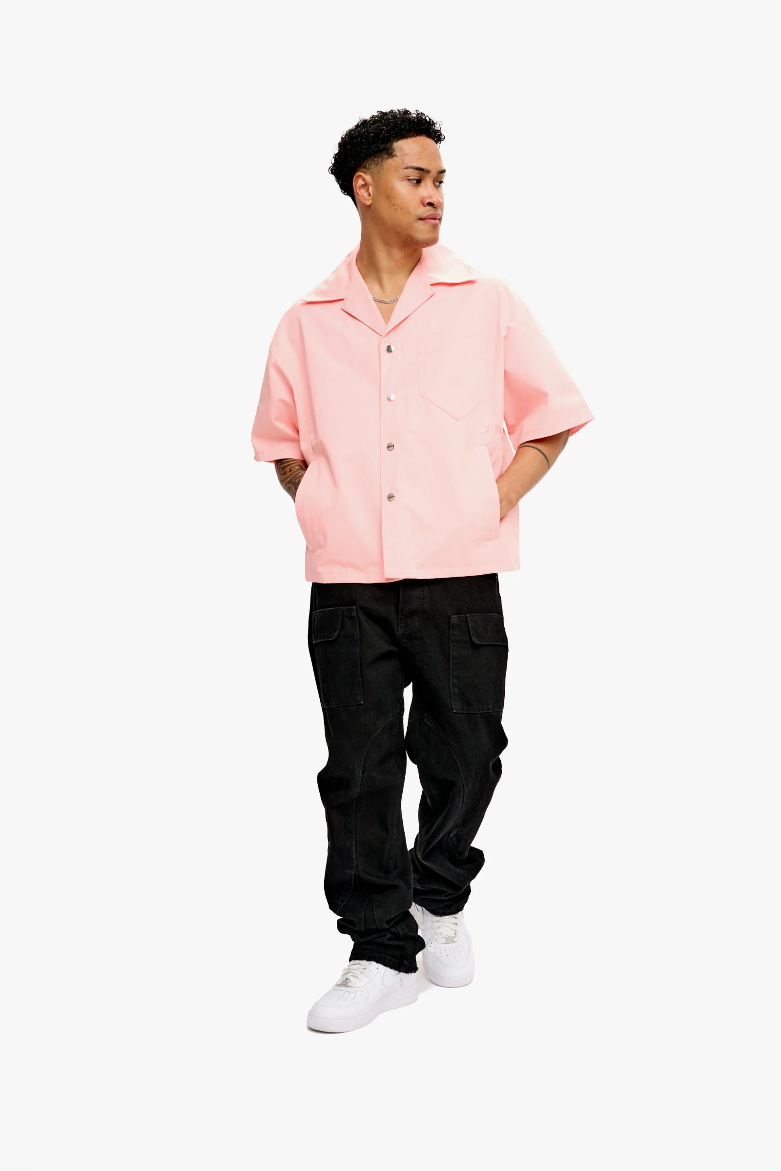 Silnt Chptrs Meantime Shirt - Boxy Fit Rose - Image 12