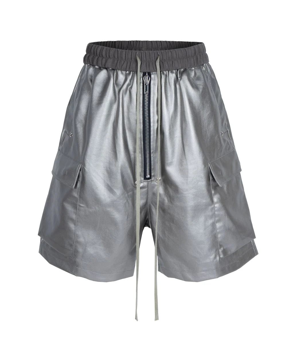 Undeveloped Shine Shorts - Metallic Silver - Image 2