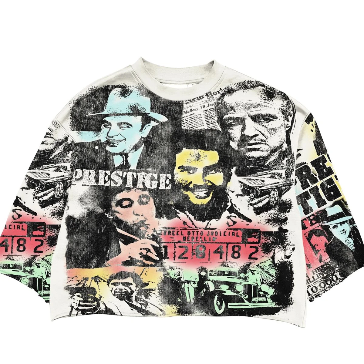 Prestige Denim Mobsters T-Shirt - Graphic Multi - Image 2
