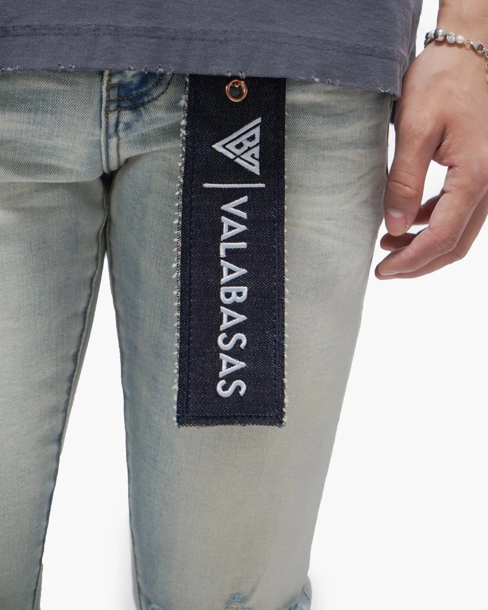Valabasas Knee Distress Jeans - Skinny Fit - Image 3