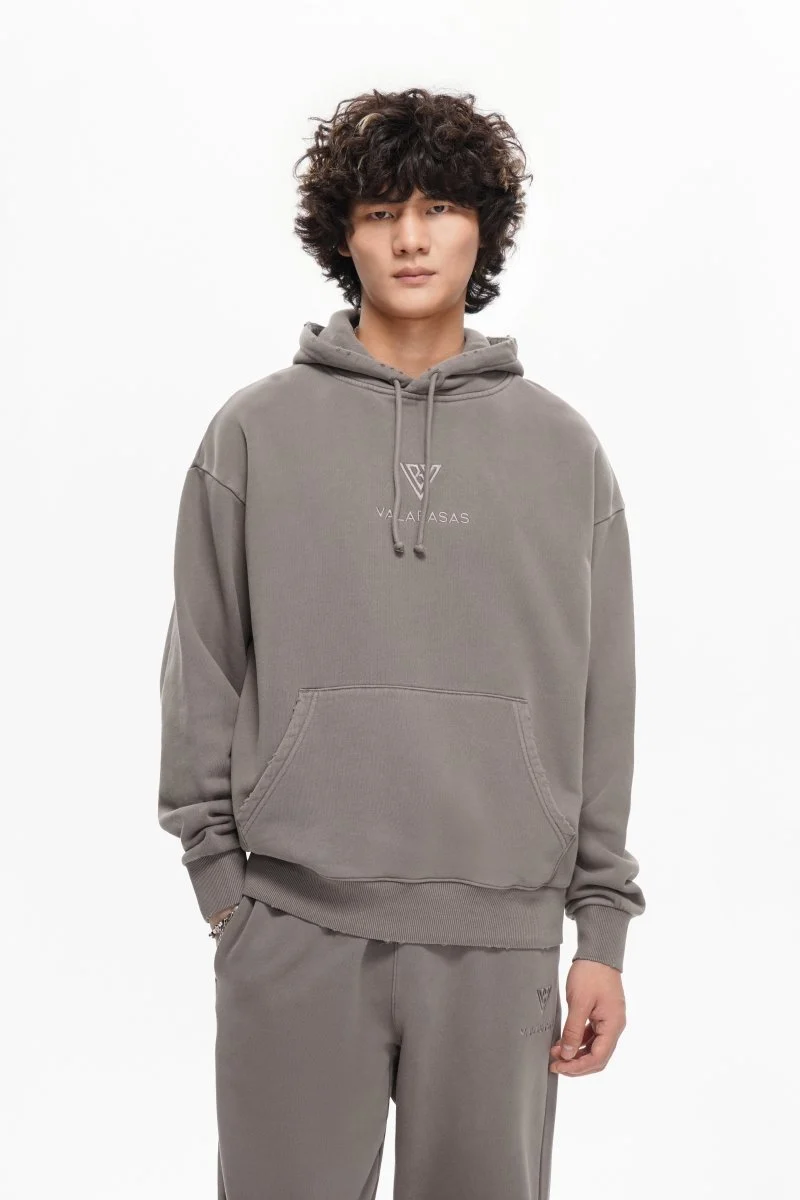 Valabasas Logo Hoodie - Relaxed Fit Mocha - Image 2