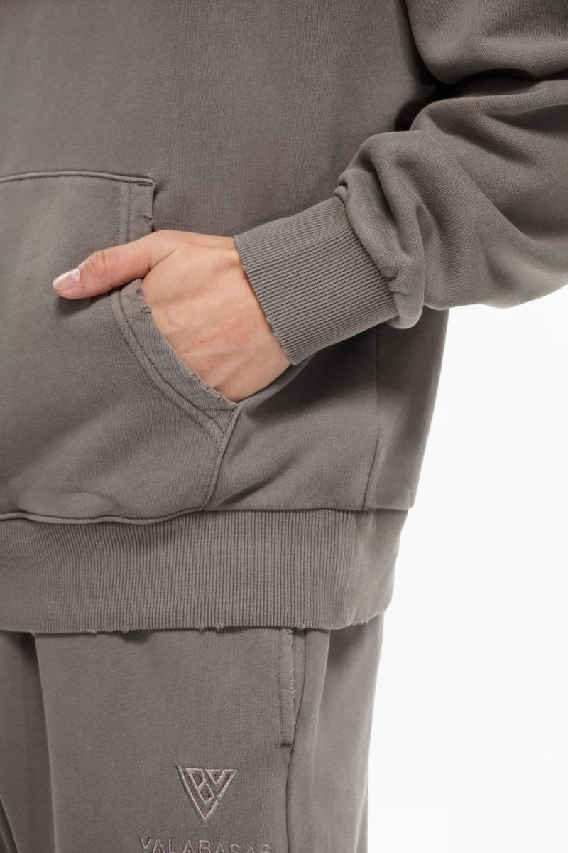 Valabasas Logo Hoodie - Relaxed Fit Mocha - Image 5
