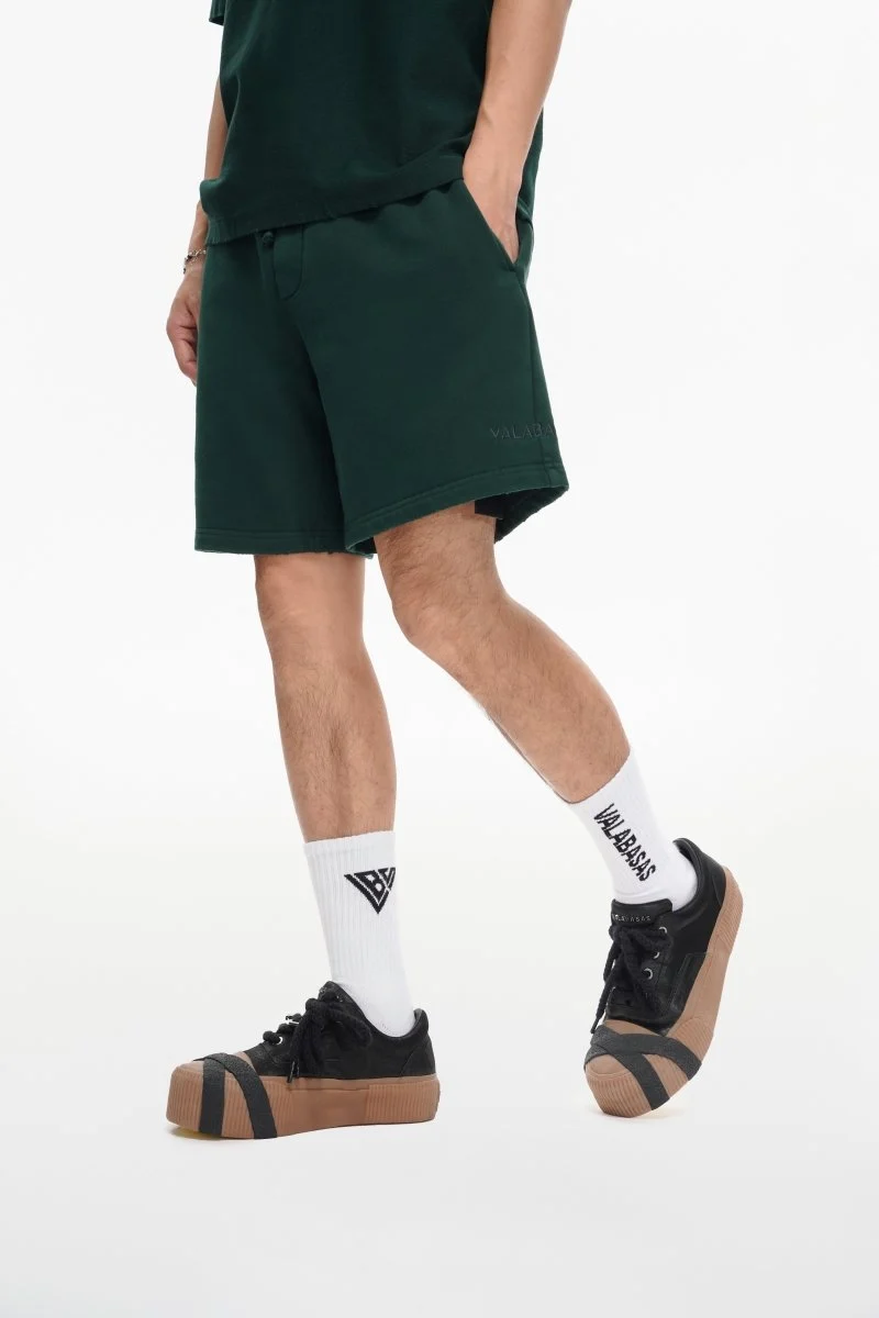 Valabasas Mr. Fleece Shorts Men Green - Image 8
