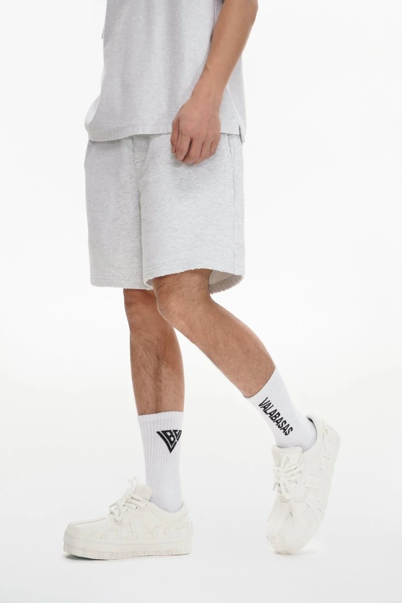 Valabasas Mr. Fleece Shorts Men Light Grey - Image 6