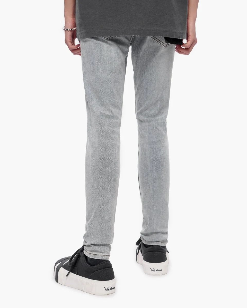 Valabasas Flex Jeans - Embroidered Denim Blue - Image 8