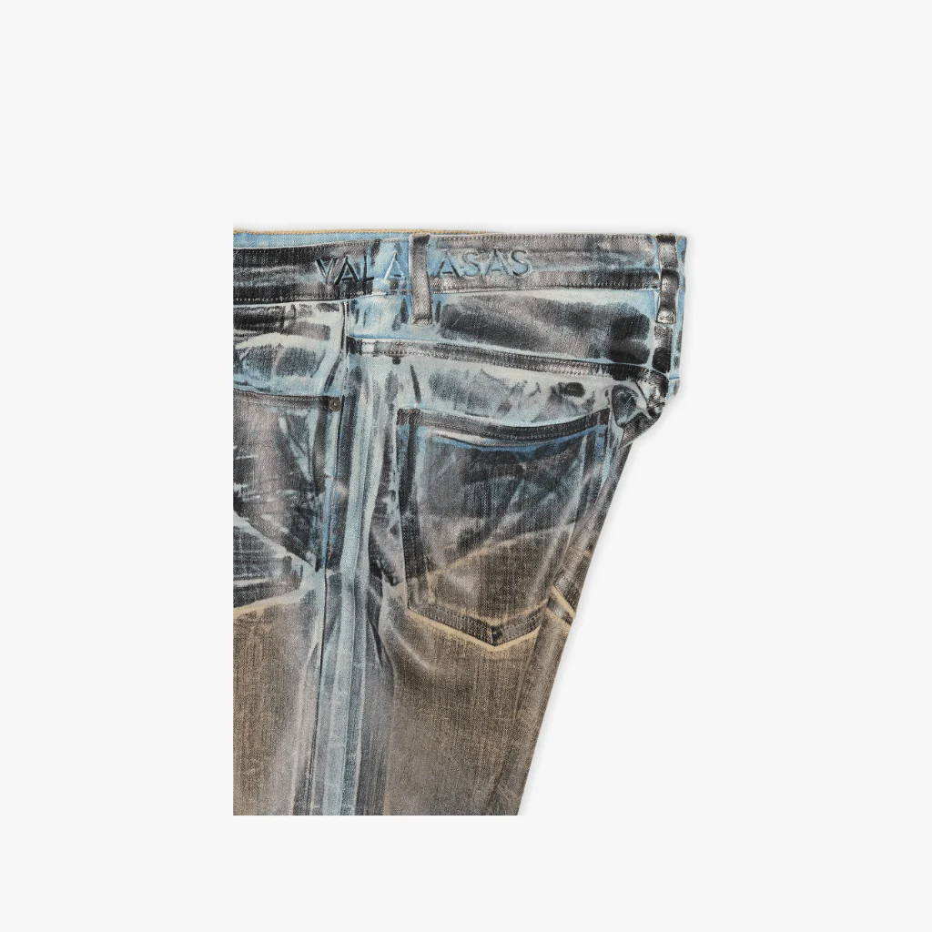 Valabasas Mr. Flex Skinny Waxed Jeans - Acid Wash - Image 3