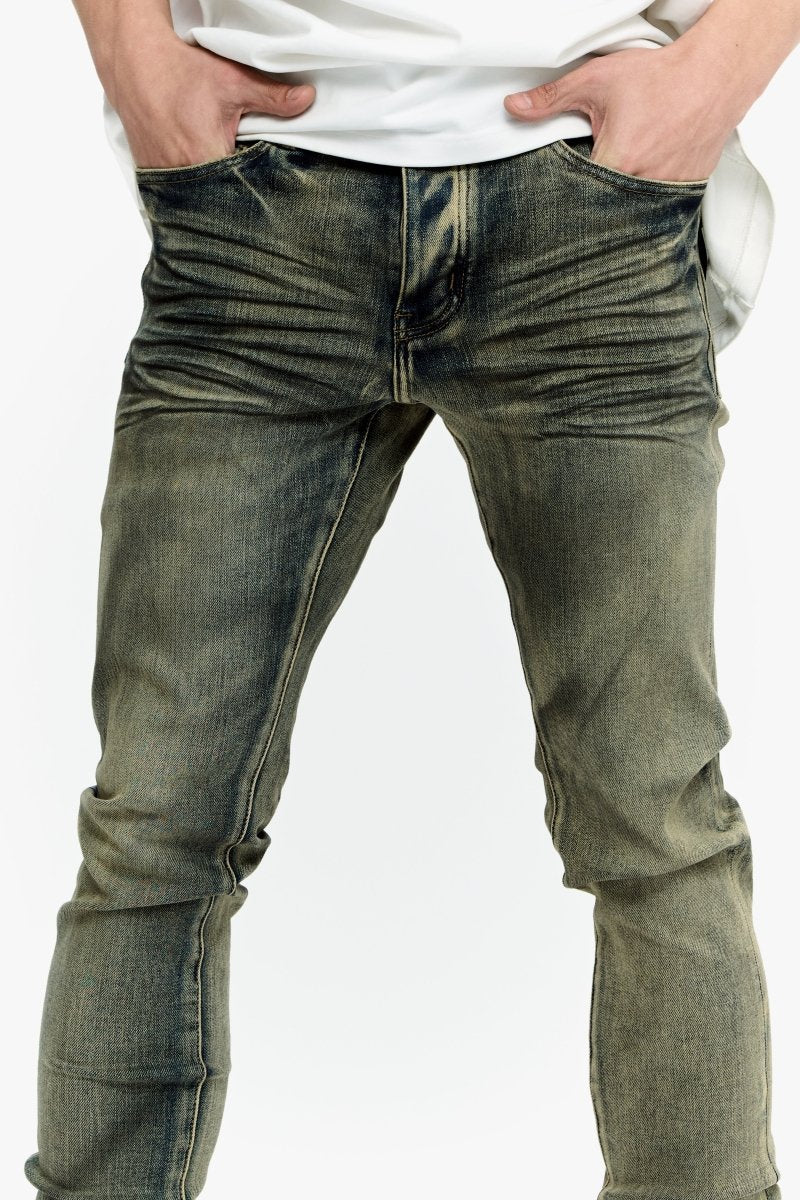 Valabasas Mr. Flex Skinny Jeans Brown Blue Vt Wash - Image 4
