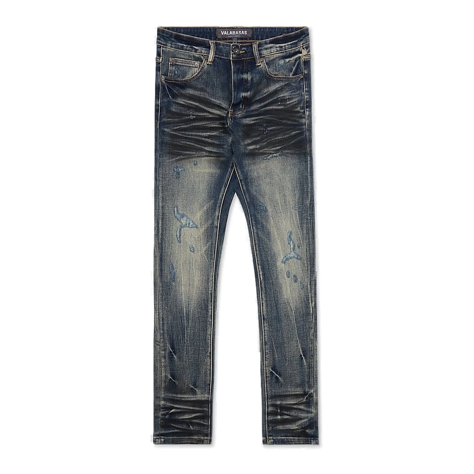 Valabasas Mr. Flex Jeans - Distressed Wash Faded Blue