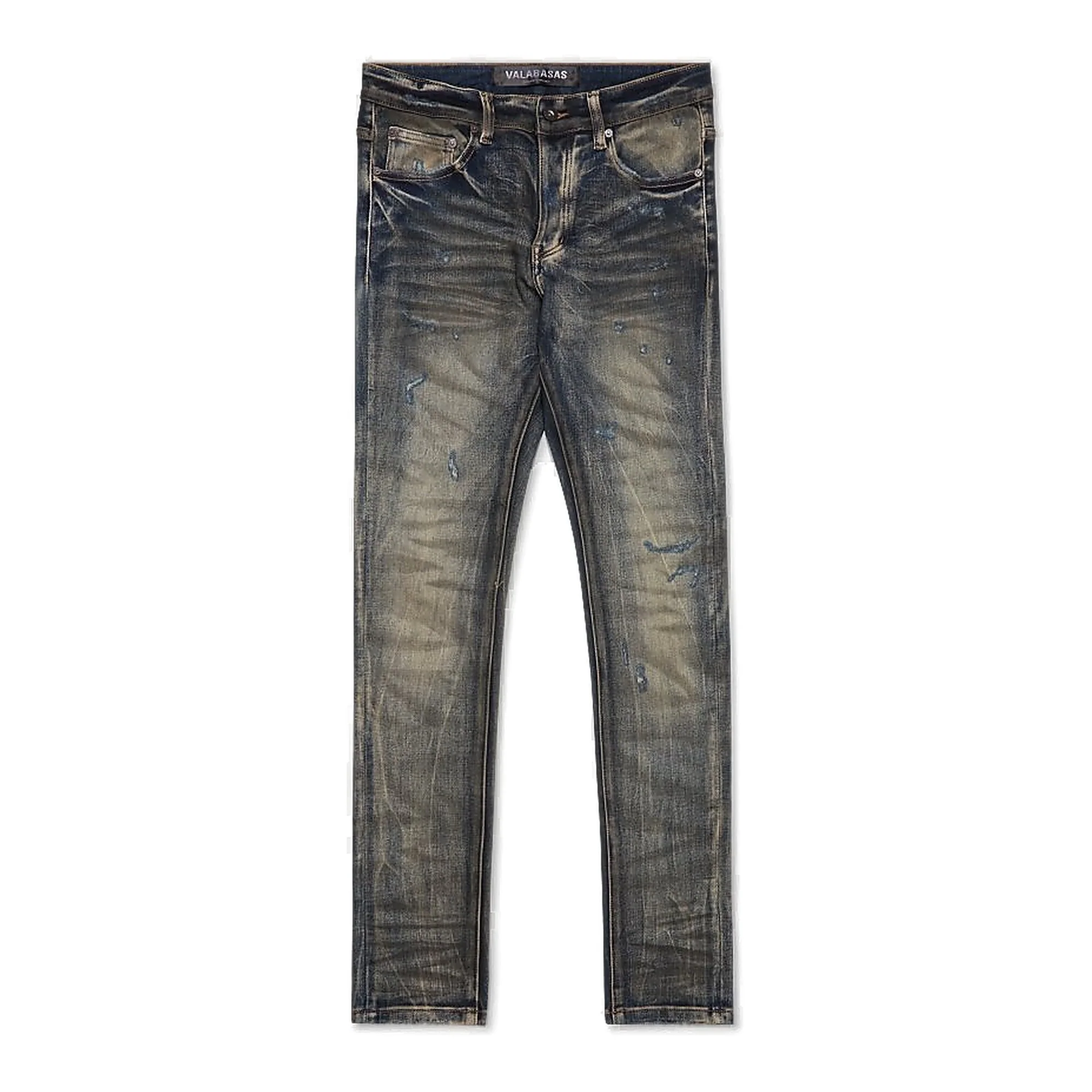 Valabasas Mr. Flex Skinny Jeans - Distressed Wash Faded Sky