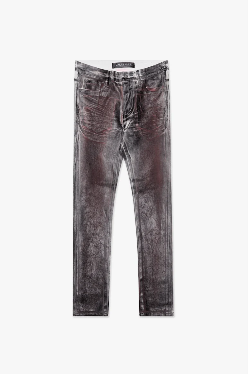 Valabasas Mr. Flex Skinny Waxed Men's Jeans - Wax Finish - Image 4