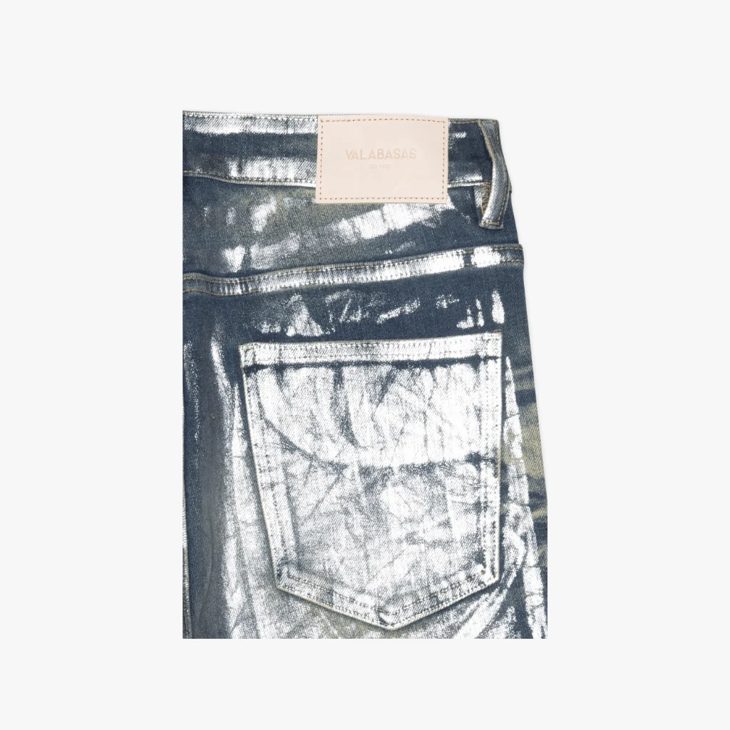 Valabasas Mr. Flex Skinny Slv Waxed Men's Jeans - Metallic - Image 3