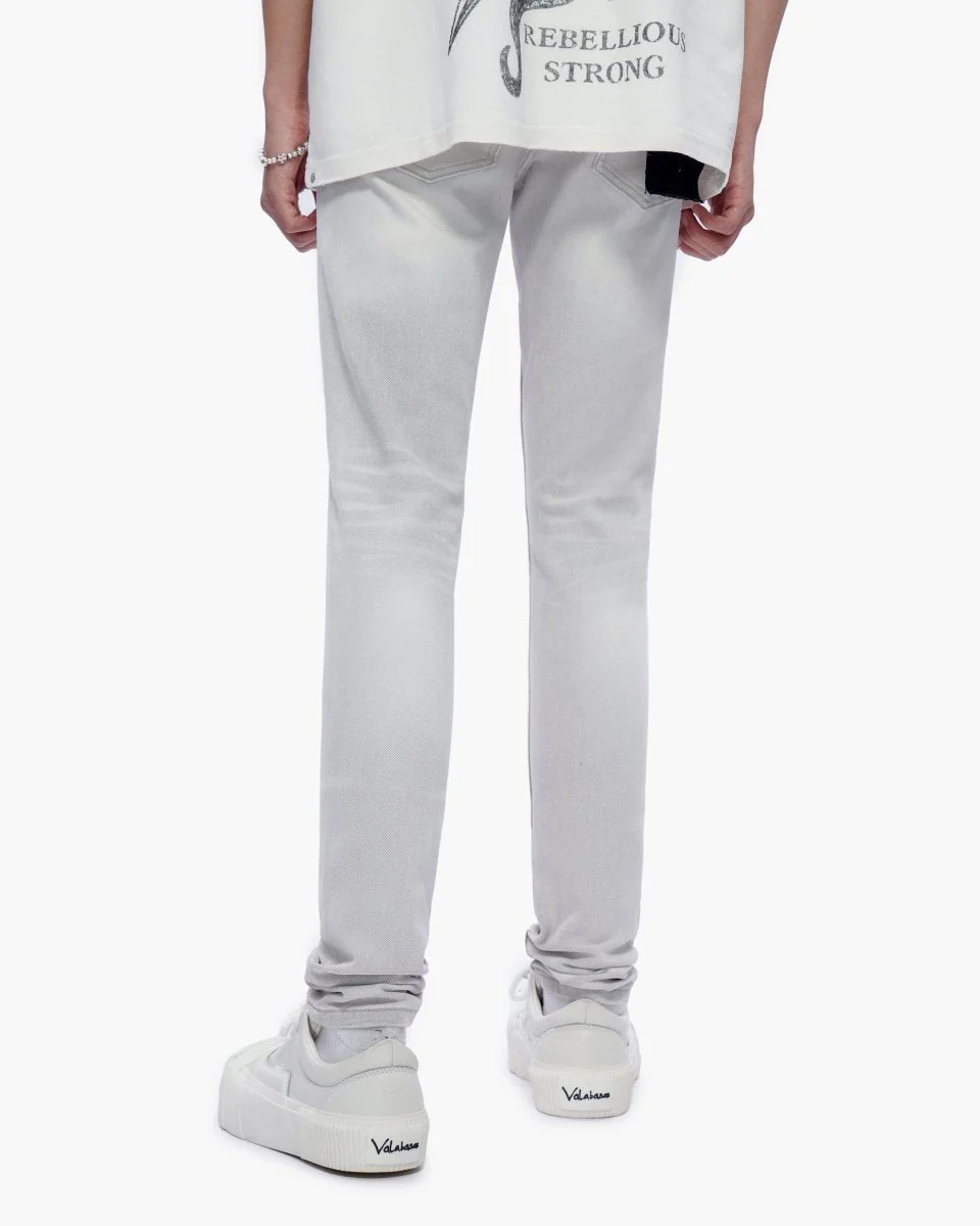 Valabasas Label Jeans - Skinny Fit Snow Grey - Image 6
