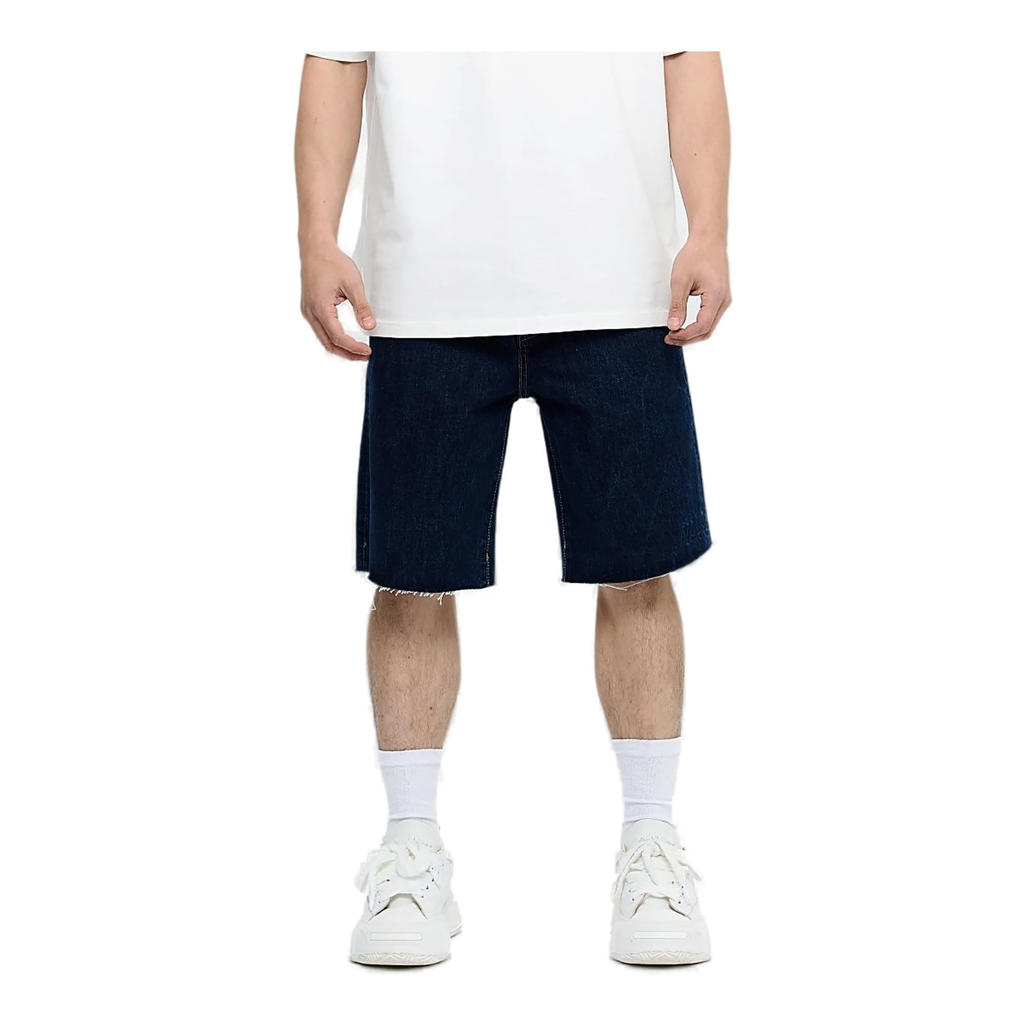 Valabasas Denim Raw Hem Shorts - Distressed