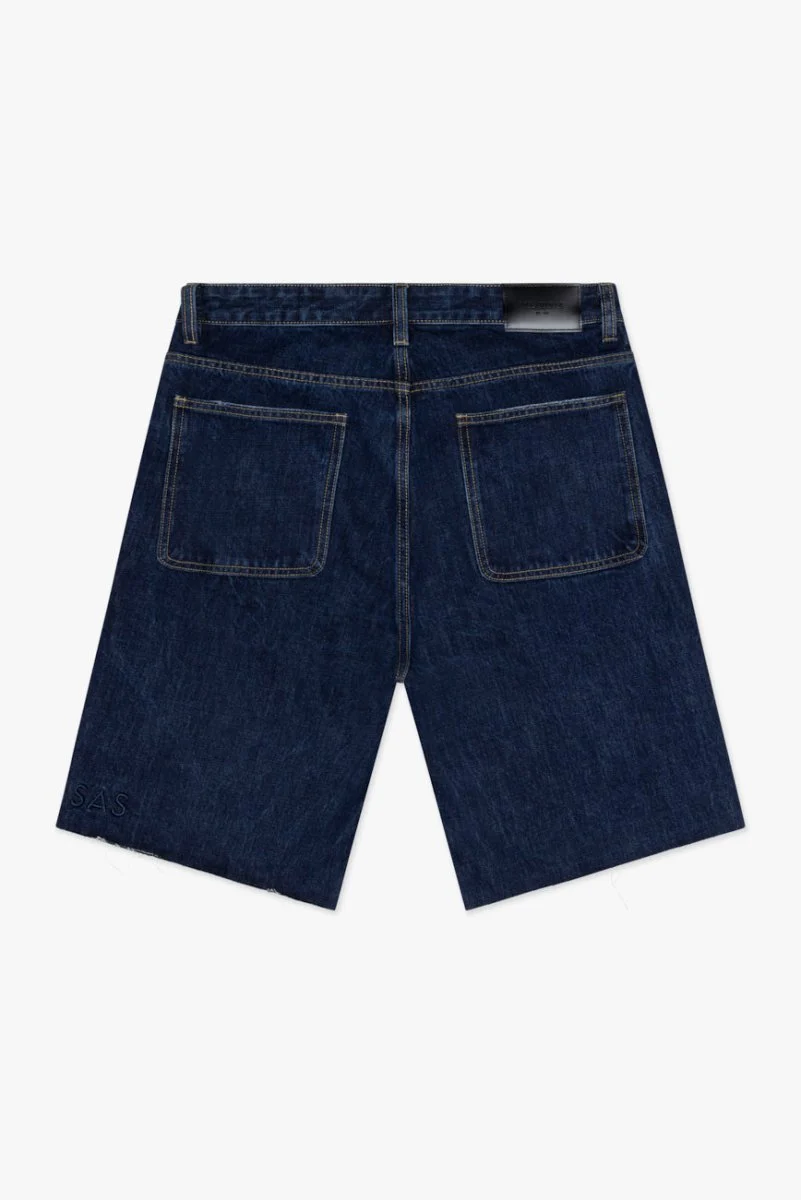 Valabasas Denim Raw Hem Shorts - Distressed - Image 5