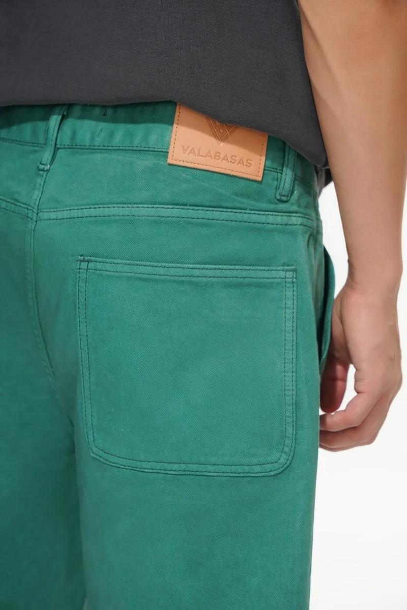 Valabasas Text Logo Shorts - Waxed Finish - Image 4