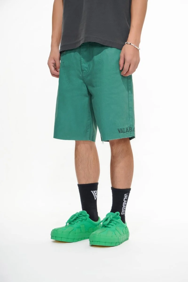 Valabasas Text Logo Shorts - Waxed Finish - Image 8