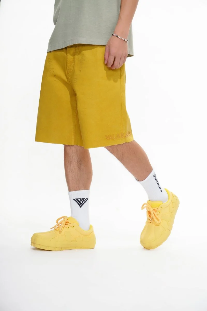 Valabasas Raw Hem Shorts - Waxed Finish - Image 2